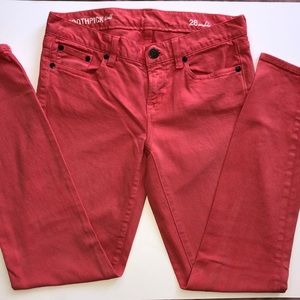 J Crew Ankle Toothpick Jeans